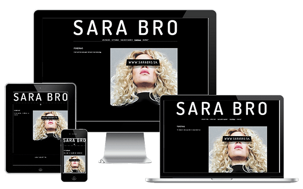 Ny Hjemmeside Radio TV vært Sara Bro WordPress 1