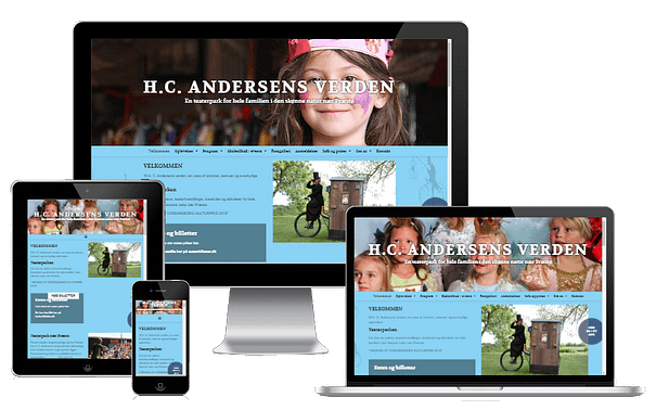 Ny WordPress hjemmeside til teater-parken H.C. Andersens Verden