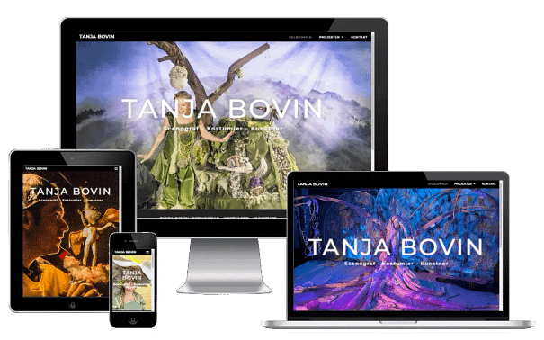 Scenegraf Teater Tanja Bovin ny hjemmeside WordPress