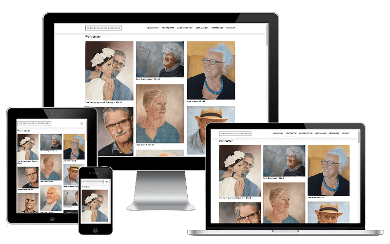 Ny Hjemmeside Wordpress Portraetmaler 03