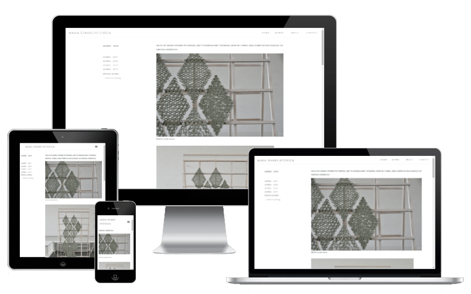 Ny Hjemmeside Designer Kunstner Maria Sparre Petersen 02