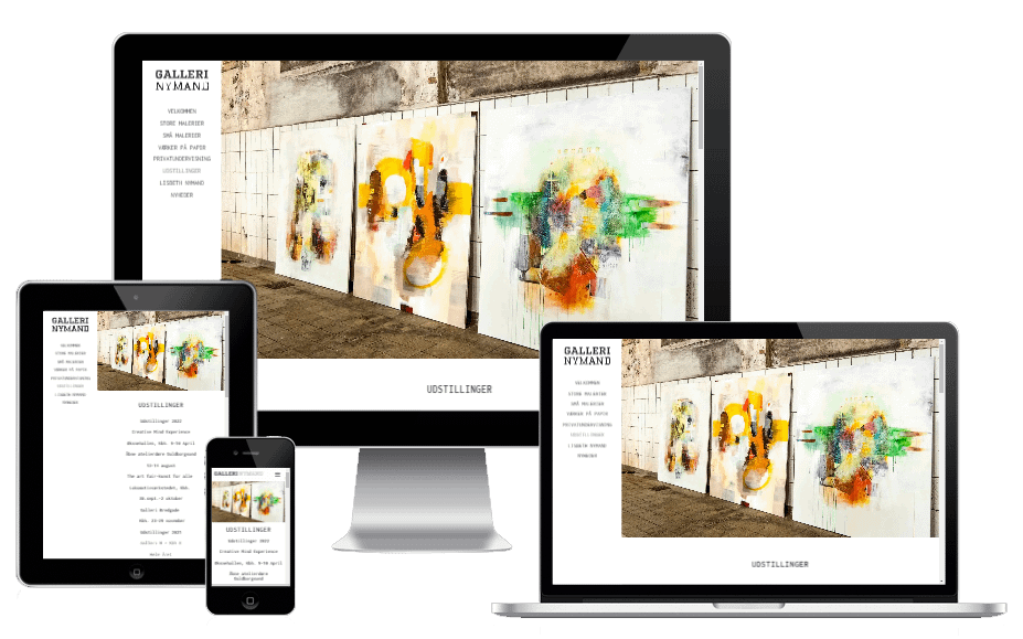 Ny hjemmeside til kunstner Lisbeth Nymand