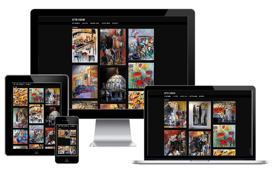 Ny Hjemmeside WordPress Kunstner Maler Jette Fabian 8