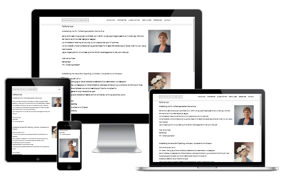 Ny Hjemmeside Wordpress Portraetmaler 0