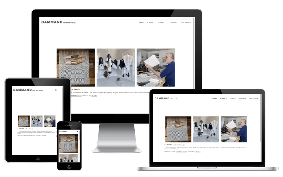 Ny hjemmeside til designer Peter Dammand