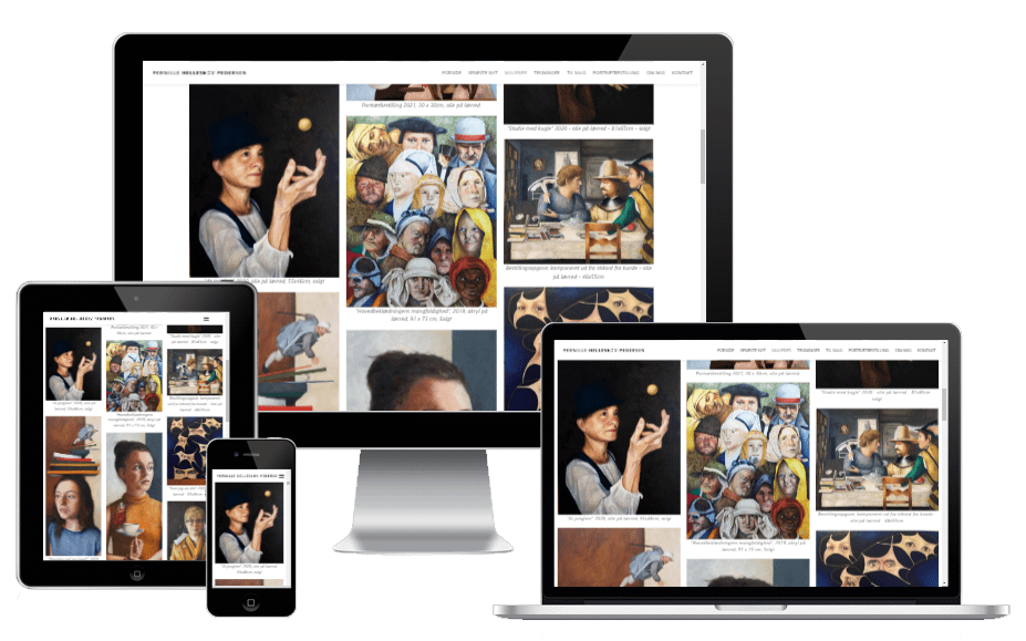 Ny Wordpress Hjemmeside Maler Pernille Helleskov 0