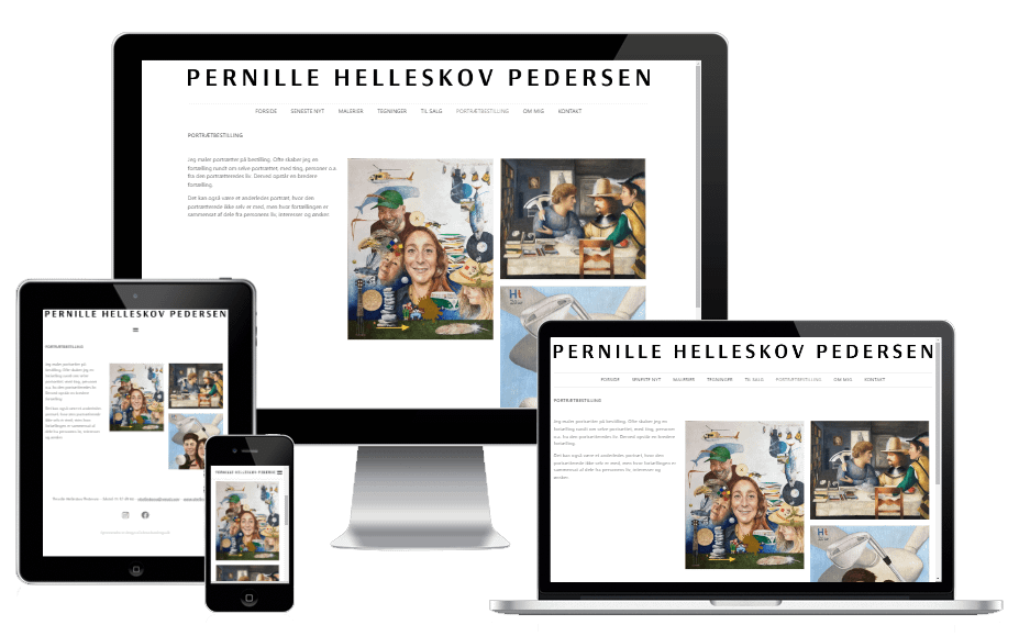 Ny Wordpress Hjemmeside Maler Pernille Helleskov 01