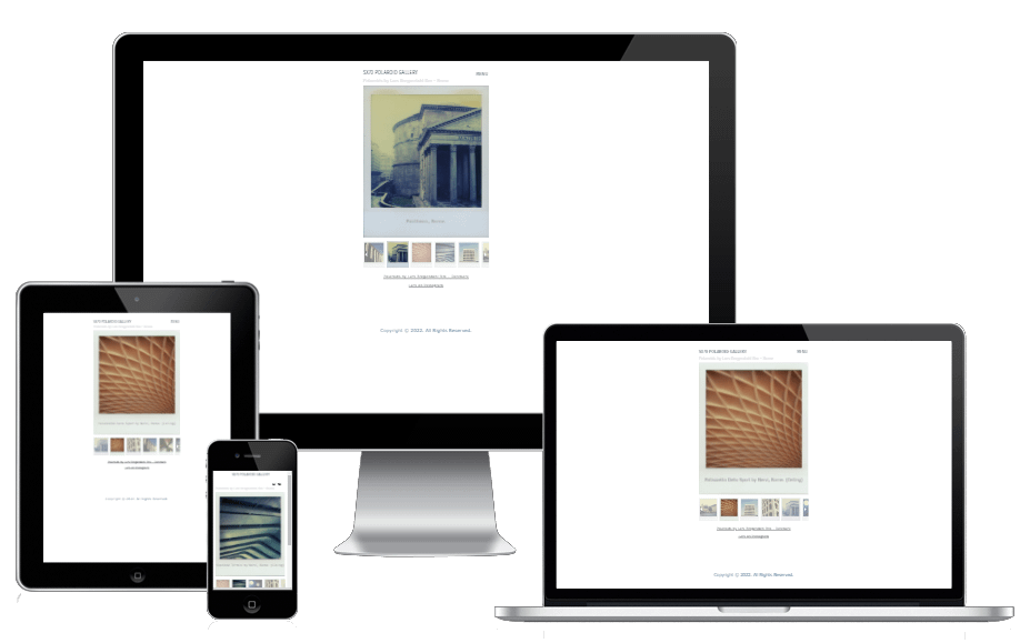 Polaroid Online Gallery Hjemmeside Wordpress 02