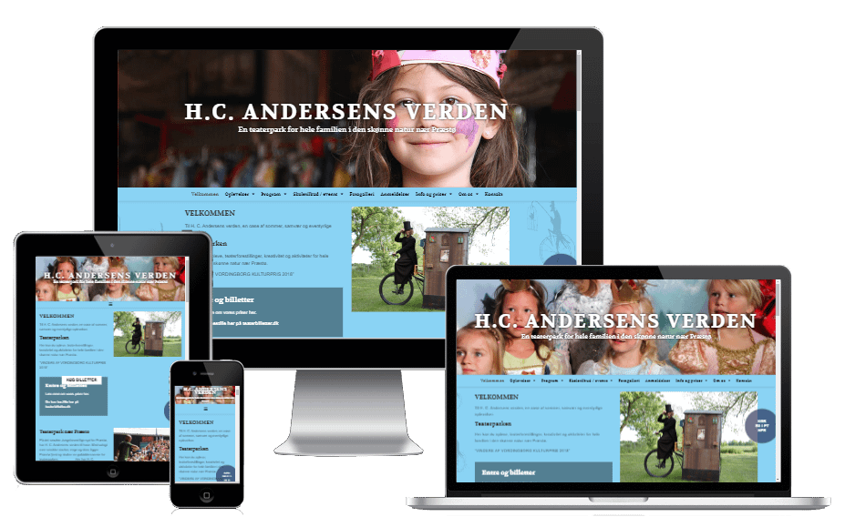 Ny WordPress hjemmeside til teater-parken H.C. Andersens Verden