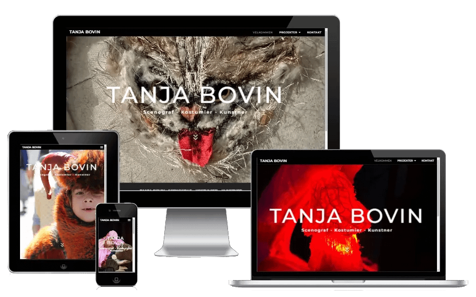 Scenegraf Teater Tanja Bovin ny hjemmeside